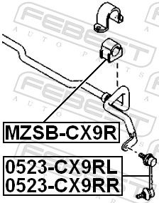 Levně Tyč/vzpěra, stabilizátor FEBEST 0523-CX9RR