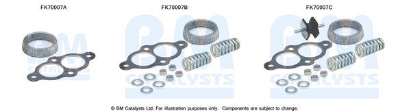 Zestaw montażowy, rura wydechowa BM CATALYSTS FK70007