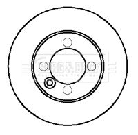 Tarcza hamulcowa BORG & BECK BBD5701S
