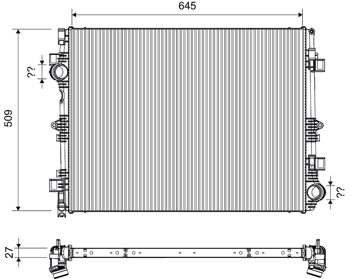 Radiateur, refroidissement du moteur