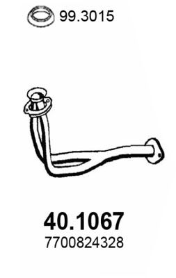 Rura wydechowa ASSO 40.1067