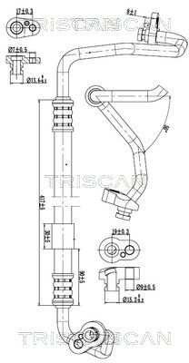 conducta presiune variabila,aer conditionat TRISCAN 9010 29056