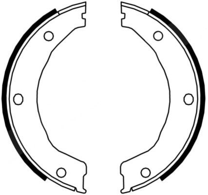 Zestaw szczęk hamulcowych ABE CRG002ABE