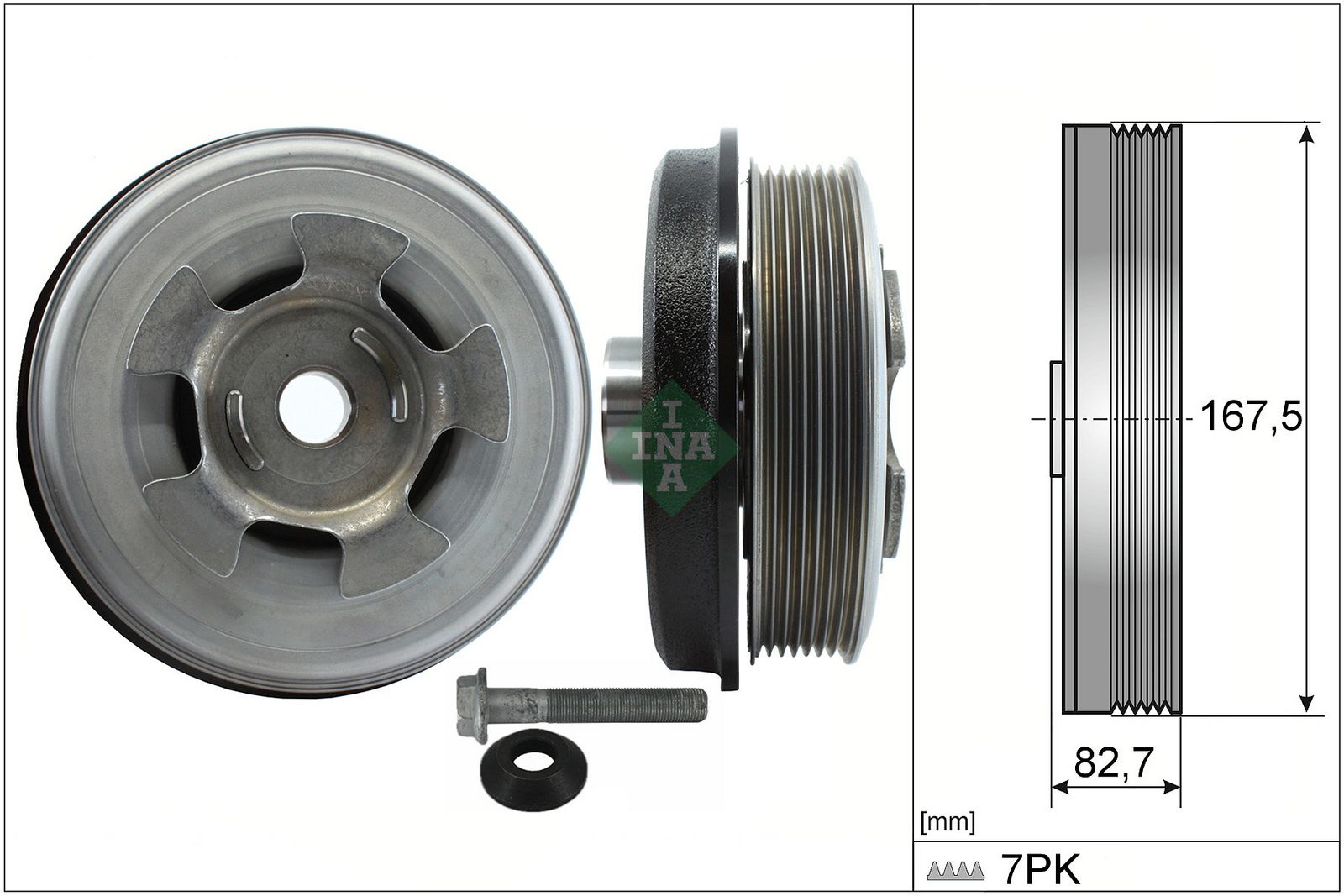 Zestaw koła pasowego, wał korbowy SCHAEFFLER INA 544060120