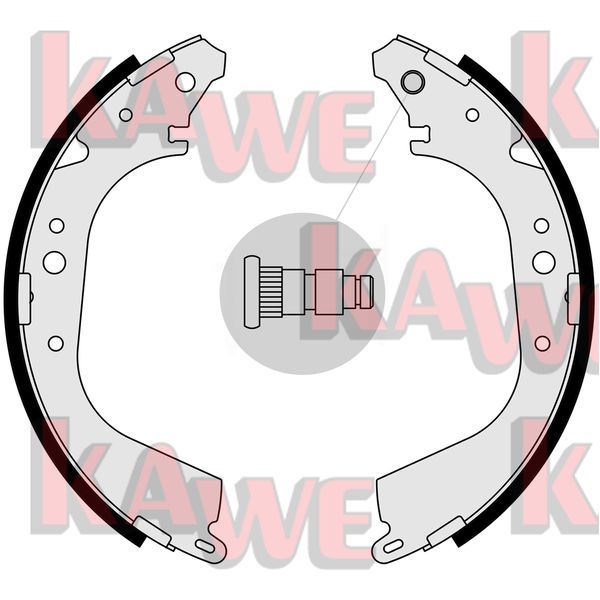Zestaw szczęk hamulcowych KAWE 05280