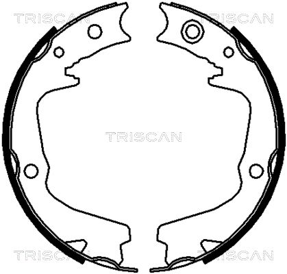 Zestaw szczęk hamulcowych TRISCAN 8100 68002