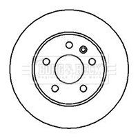Tarcza hamulcowa BORG & BECK BBD4072