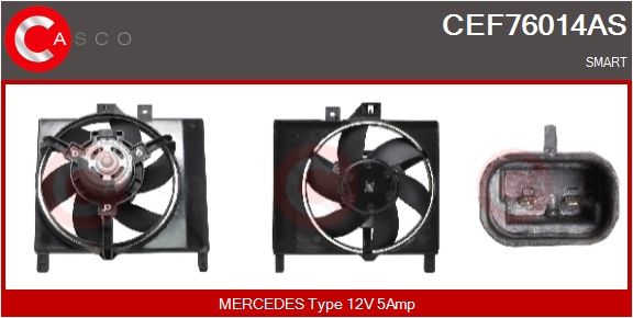 Elektromotor, větrák chladiče CASCO CEF76014AS