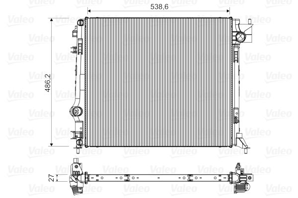 Radiator, racire motor VALEO 701516