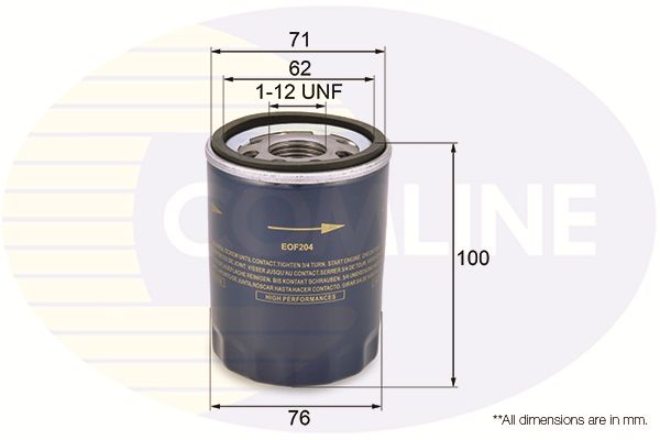 Filtr oleju COMLINE EOF204