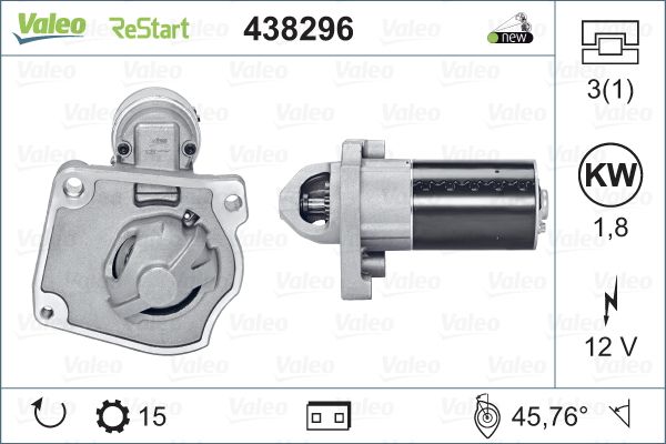 Rozrusznik VALEO 438296