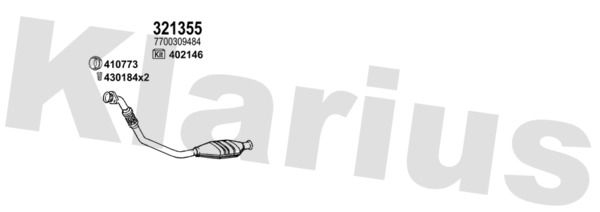 Układ wydechowy KLARIUS 392746E