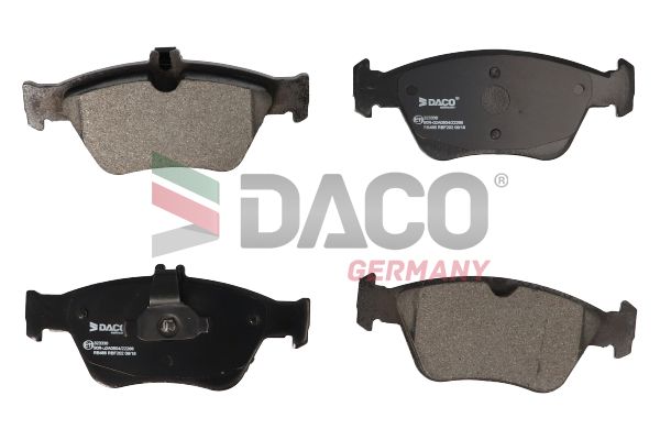 Zestaw klocków hamulcowych, hamulce tarczowe DACO GERMANY 323330