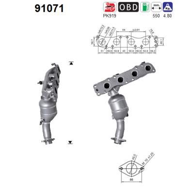Katalizator AS 1411076J00H02