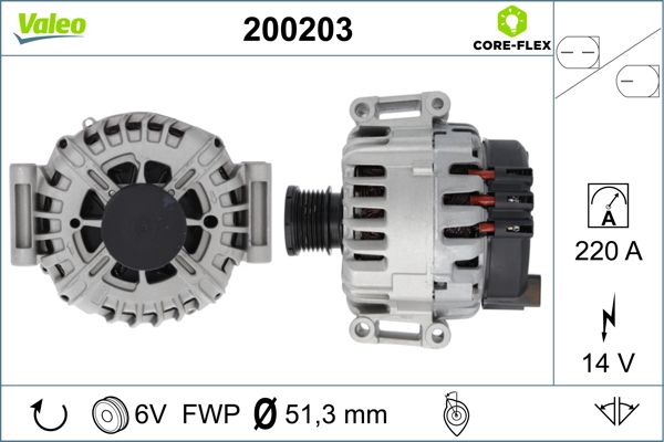 Alternator VALEO 200203