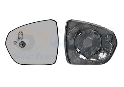 Szkło lusterka, lusterko zewnętrzne VAN WEZEL 4084835