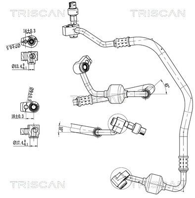 conducta presiune variabila,aer conditionat TRISCAN 9010 16036