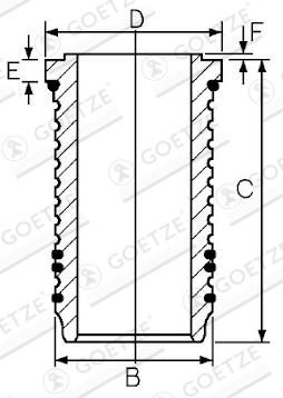 Camasa cilindru GOETZE ENGINE 14-676420-00