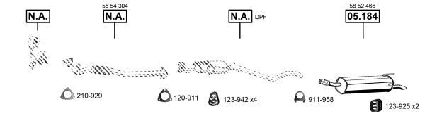 Układ wydechowy ASMET OP051596