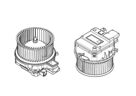 Wentylator wewnętrzny MAHLE AB 338 000P