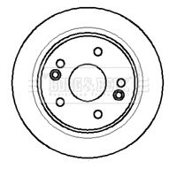 Tarcza hamulcowa BORG & BECK BBD4270