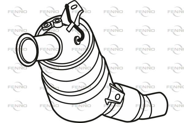 Filtr sadzy / filtr cząstek stałych, układ wydechowy FENNO 18307810164