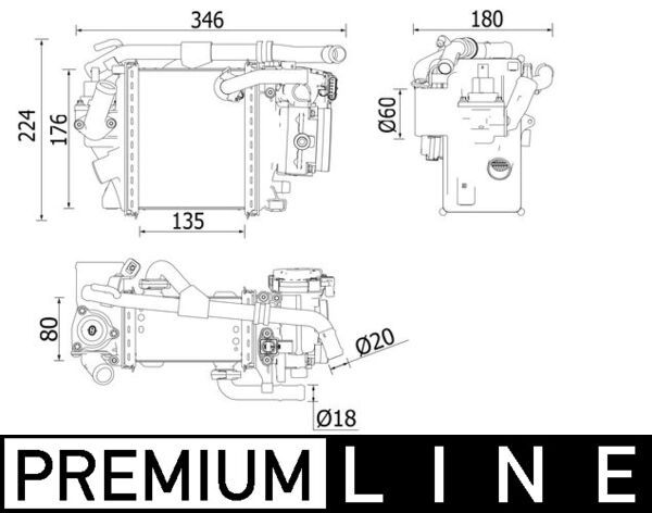 Chladič turba MAHLE CI 540 000P