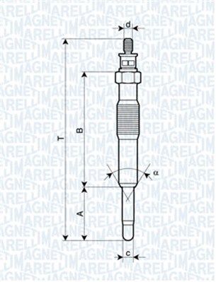 Świeca żarowa MAGNETI MARELLI 062900017304