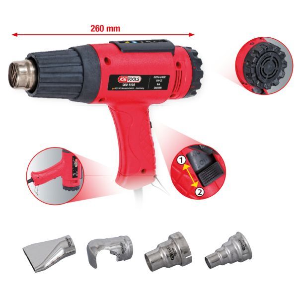 Pistol cu aer cald KS TOOLS 960.1190