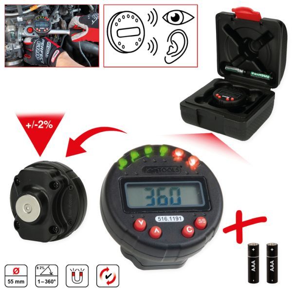 Levně Úhloměr KS TOOLS 516.1191