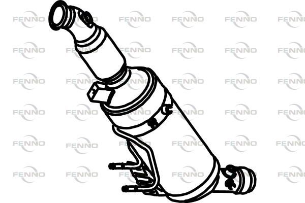 Filtr sadzy / filtr cząstek stałych, układ wydechowy FENNO 2E0254700JX