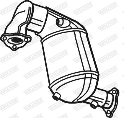 Filtr sadzy / filtr cząstek stałych, układ wydechowy WALKER 93326