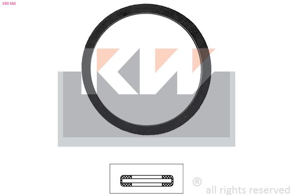 Uszczelka, termostat KW 590 565