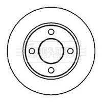 Tarcza hamulcowa BORG & BECK BBD4134