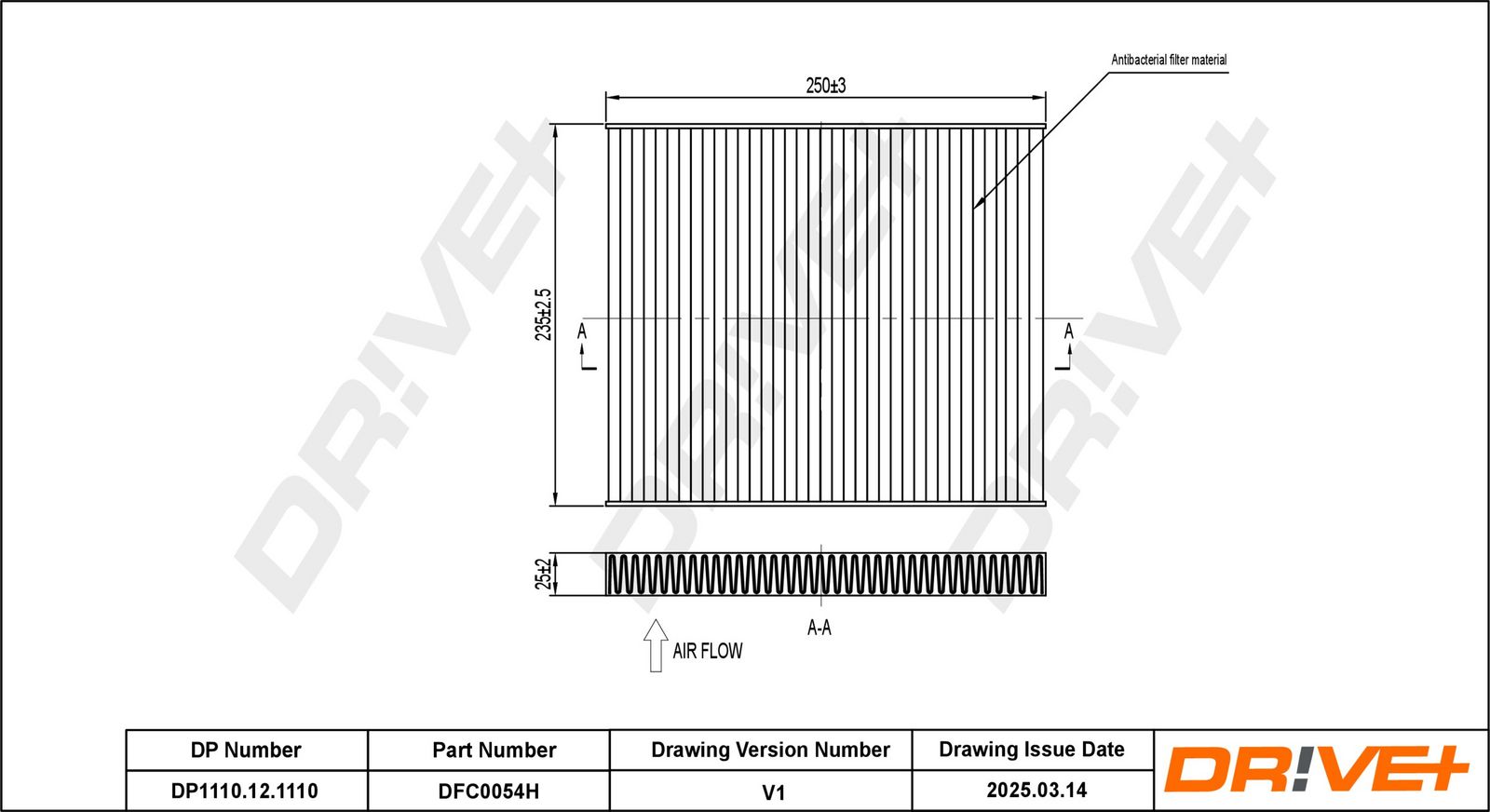Фильтр, воздух во внутренном пространстве