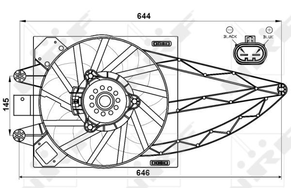 Ventilateur, refroidissement du moteur