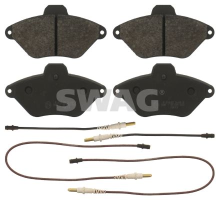 Zestaw klocków hamulcowych, hamulce tarczowe SWAG 64 91 6415