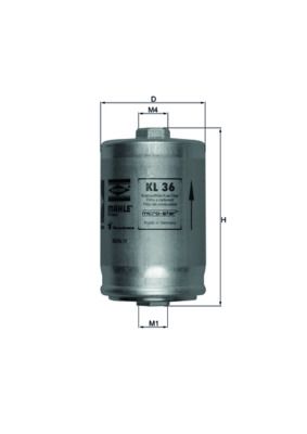 Palivový filter KNECHT KL 36