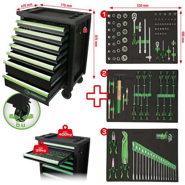 Carucior cu scule KS TOOLS 512.3119