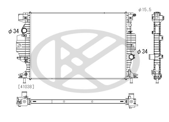 Radiator, racire motor KOYORAD PL323420