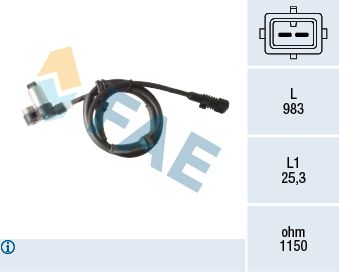 Czujnik, prędkość obrotowa koła FAE 78401
