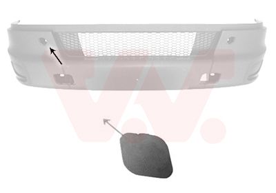 Pokrywa, zderzak VAN WEZEL 2816584