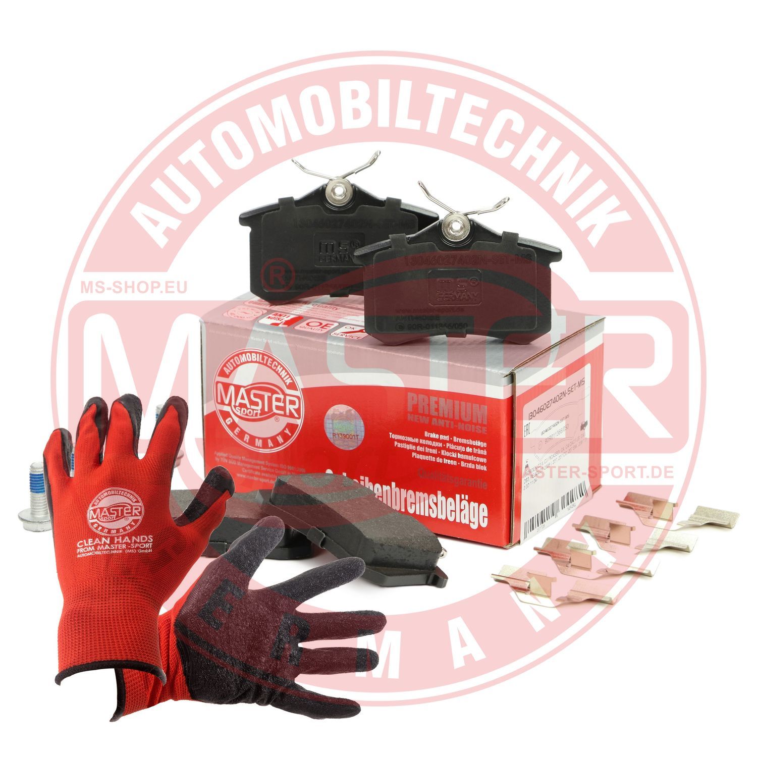 Zestaw klocków hamulcowych, hamulce tarczowe MASTER-SPORT GERMANY 13046027402N-SET-MSP