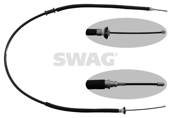 Levně Tažné lanko, parkovací brzda SWAG 70 94 9619