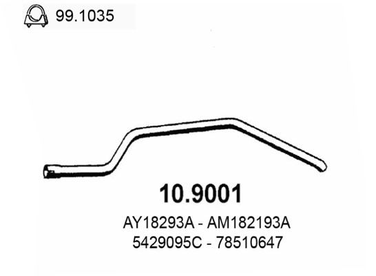 Rura wydechowa ASSO 10.9001
