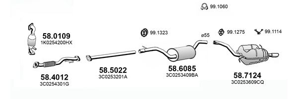 Układ wydechowy ASSO ART4443