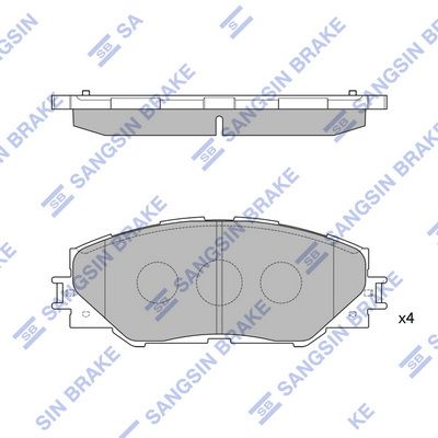set placute frana,frana disc HI-Q SP2138