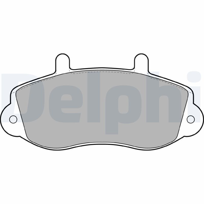 Sada brzdových platničiek kotúčovej brzdy DELPHI LP1406
