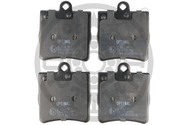 Zestaw klocków hamulcowych, hamulce tarczowe OPTIMAL BP-10271