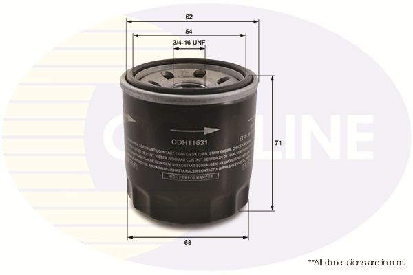 Filtr oleju COMLINE CDH11631